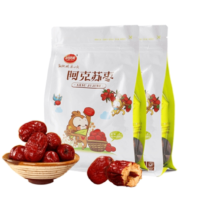 跳跳猴阿克苏红枣免洗即食250g*2袋