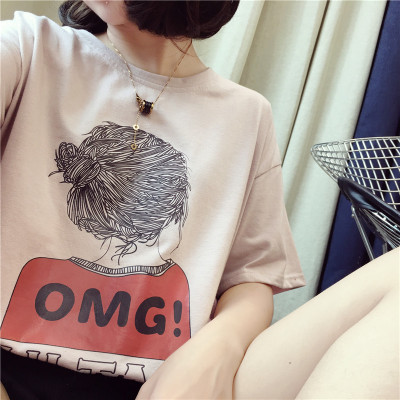 韩范宽松学生短袖ins超火上衣