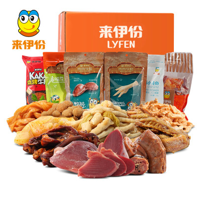 【来伊份】鸭脖凤爪毛肚零食大礼包