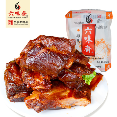 六味斋!酱排骨熟食酱排叉250g