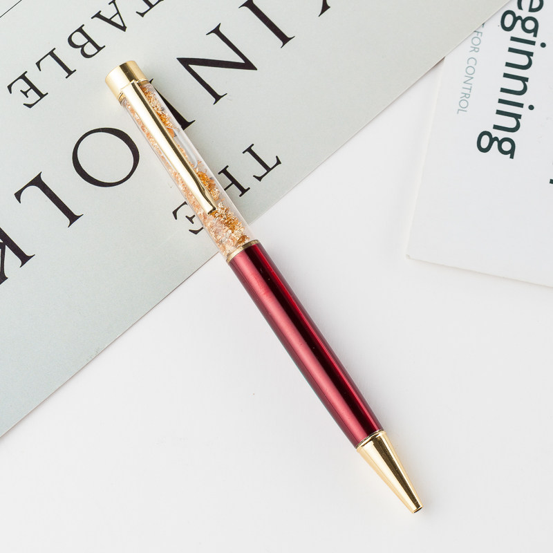 金箔笔金属圆珠笔商务签名字笔